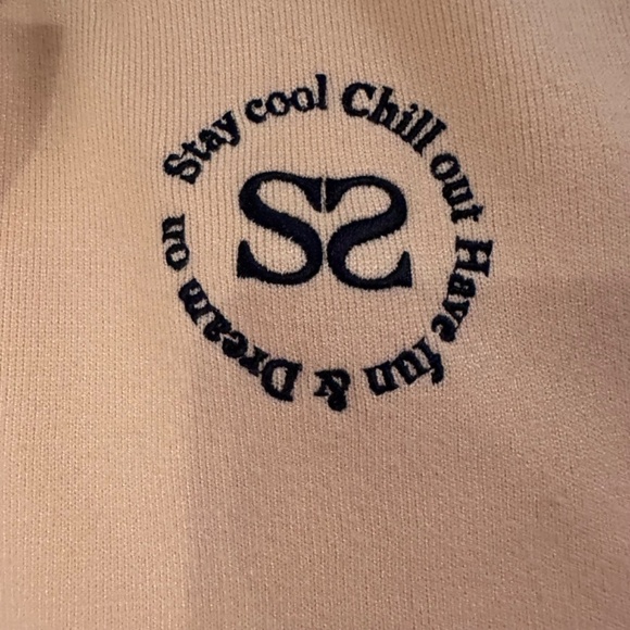 SANDRO Light Butter Yellow Texas Embroidered joggers Women's  SIZE 42  NWT - Picture 3 of 12